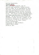 Graham Greene, British writer - Vintage Photograph