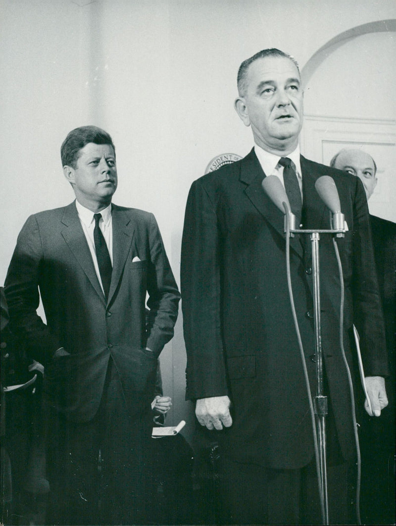 John F Kennedy and others - Vintage Photograph