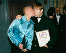 Elton John together with Roxette star Marie Fredriksson at the Polar Award ceremony in Berwald Hall. - Vintage Photograph
