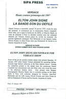 Elton John together with Maurice BÃ©jart at the Paris Fashion Show. - Vintage Photograph