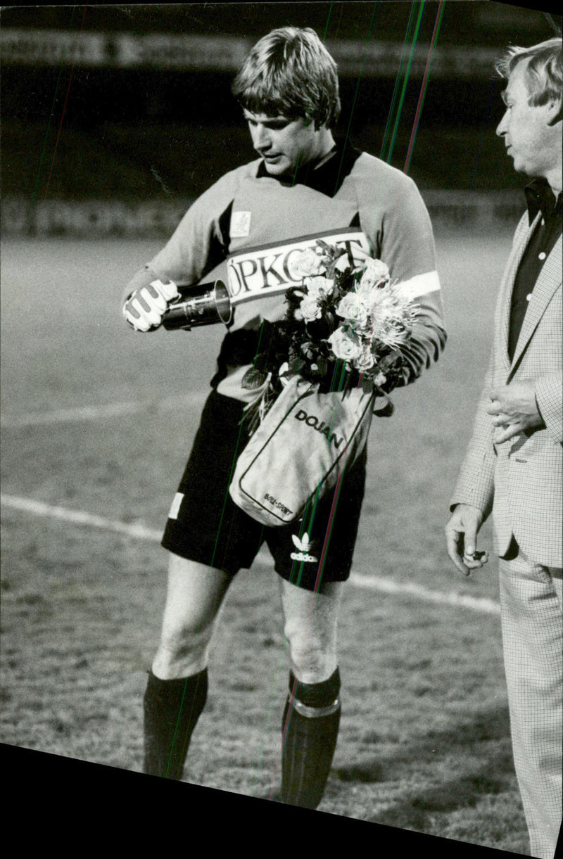 DjurgÃ¥rdens goalkeeper BjÃ¶rn Alkeby - Vintage Photograph