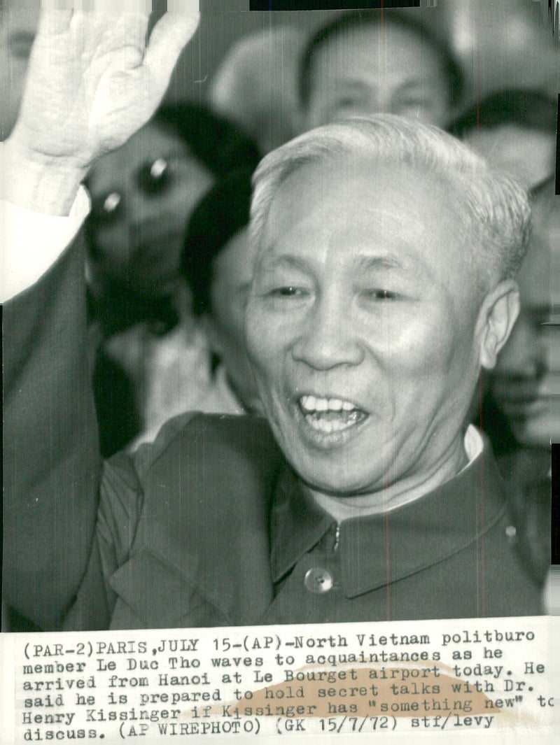 Le Duc Tho, Vietnamese politician - Vintage Photograph