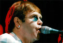 Elton John on the Globe - Vintage Photograph