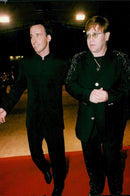 Elton John and David Furnish arrive at the Cannes Film Festival - Vintage Photograph