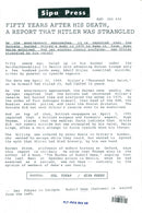 1970 LUCE CONVERSATION BETWEEN DUCE FUHRER SALZB SECOND BRITISH GERMAN PRESS DIED - Vintage Photograph