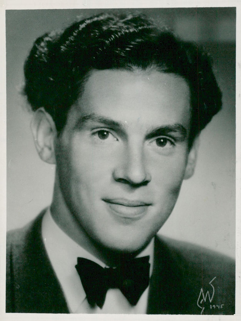 Portrait of Actor and Writer Erland Josephson - Year 1947 - Vintage Photograph