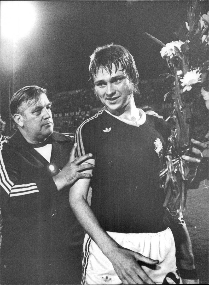 AIK - DIF. Sven &quot;Dala&quot; Dahlkvist after the match - Vintage Photograph