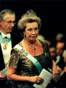 Princess Christina during the Nobel Prize Awards in Stockholm Concert Hall - Vintage Photograph