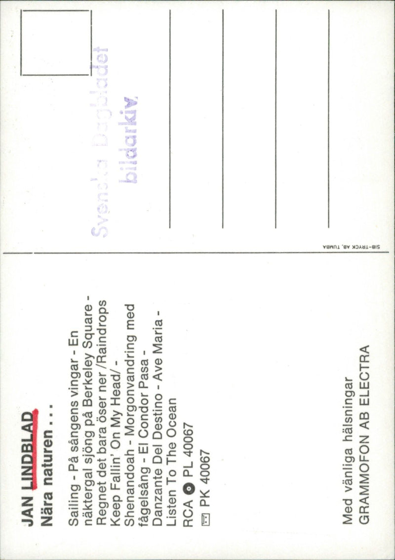 Jan Lindblad, Near nature ... - Vintage Photograph