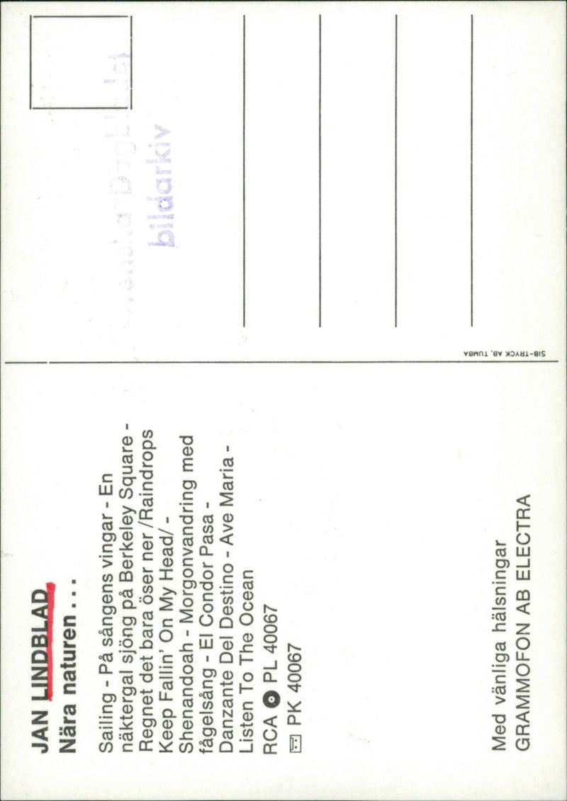 Jan Lindblad, Near nature ... - Vintage Photograph