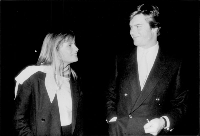 Robertino Rossellini with Isabella Ferrari - Vintage Photograph