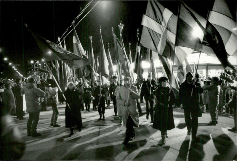 1 anniversary of the murder of Olof Palme - Vintage Photograph