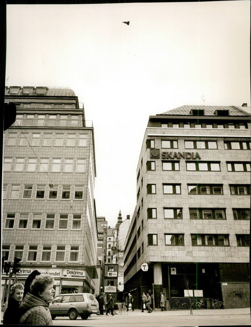 Spaningsvig fly over the murder site - Vintage Photograph