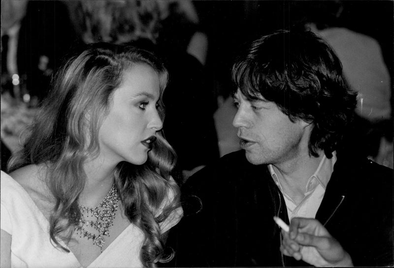 Jerry Hall och Mick Jagger. - Vintage Photograph