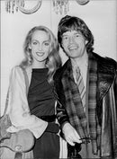 Mick Jagger with the photo model Jerry Hall - Vintage Photograph