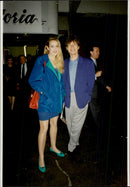 Mick Jagger and the model Jerry Hall at Francesca Zambello&