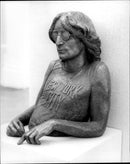 A statue by John Lennon made by Kenneth Carter - Vintage Photograph