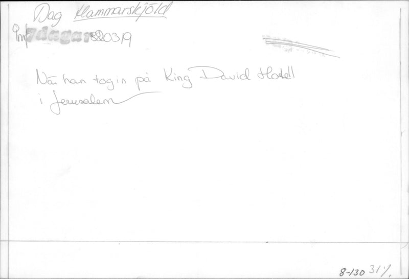 Picture of Dag Hammarskjöld&