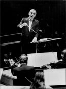 Sixten Ehrling directs SvD&#39;s and Philharmonic&#39;s Christmas concert. - Vintage Photograph