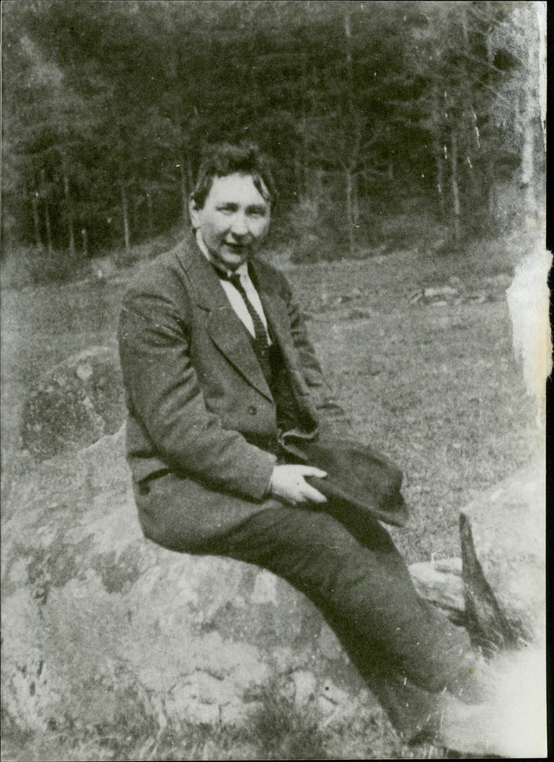 Czech writer, Jaroslav HaÅ¡ek's in Prague. 1921. - Vintage Photograph