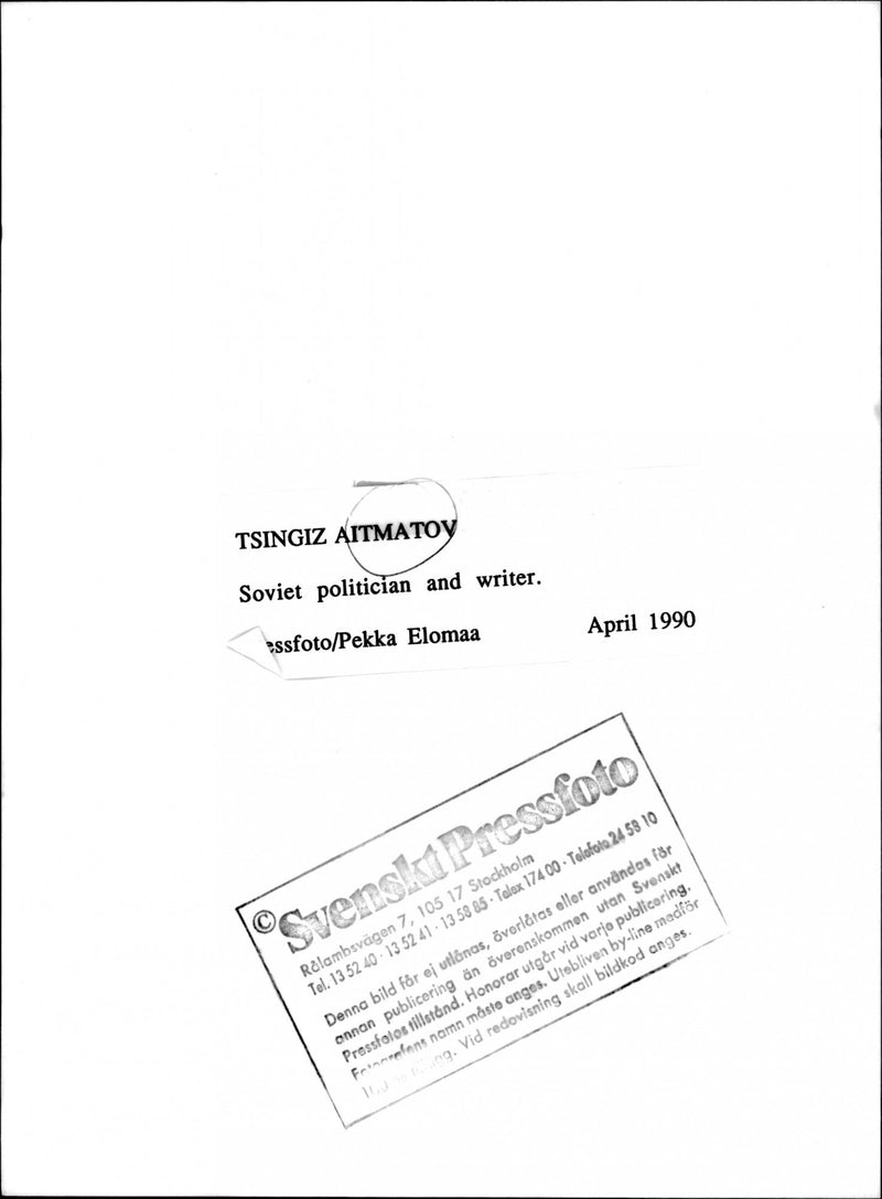 1990 SOVIET ROLAMBSVAGEN PEKKA IMAGE PRESENTATION TEL WRITER - Vintage Photograph