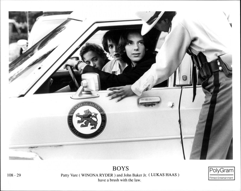 Winona Ryder and Lukas Haas in Boys. - Vintage Photograph
