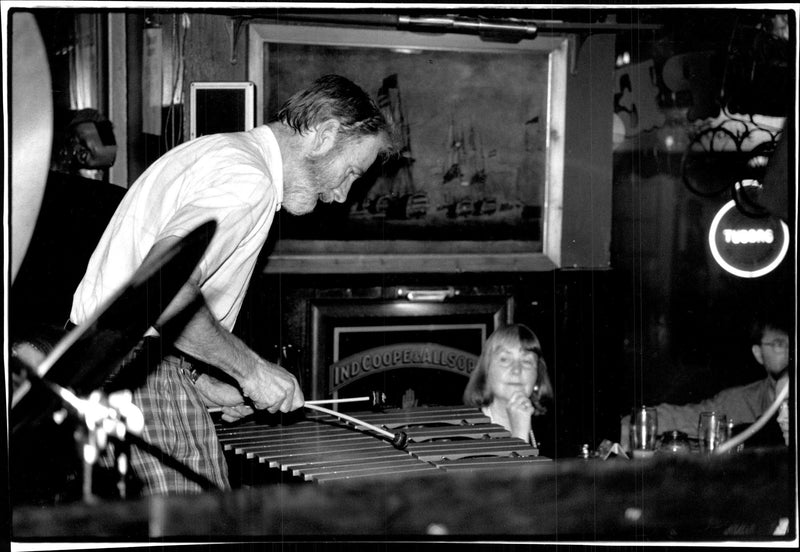 Lars Erstrand, vibrafonist - Vintage Photograph