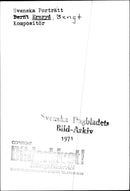 Musician Bengt Ernryd - Vintage Photograph