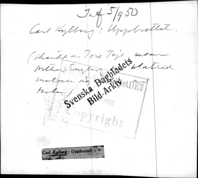 A painting by the artist Carl Kylberg, &quot;The Breakthrough&quot;. - Vintage Photograph