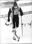 Jevgenij Beljaev, cross country skier from the Soviet Union - Vintage Photograph