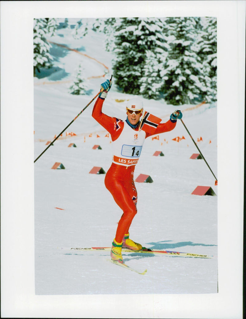 BjÃ¸rn DÃ¦hlie, cross-country skier - Vintage Photograph