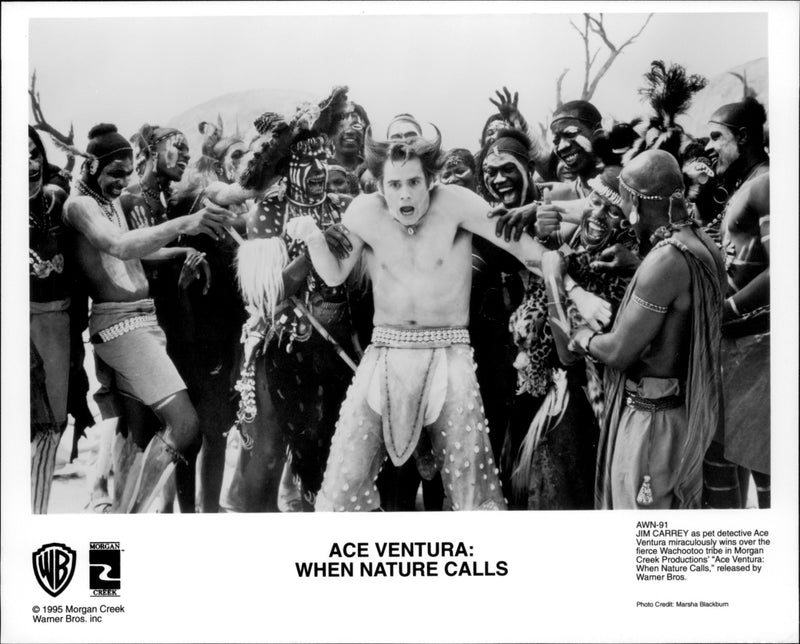 Jim Carrey in Ace Ventura: When Nature Calls - Vintage Photograph