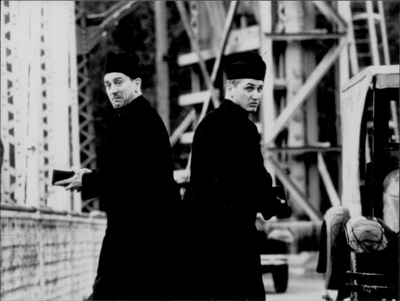 Robert De Niro and Sean Penn in We're No Angels. 1989. - Vintage Photograph