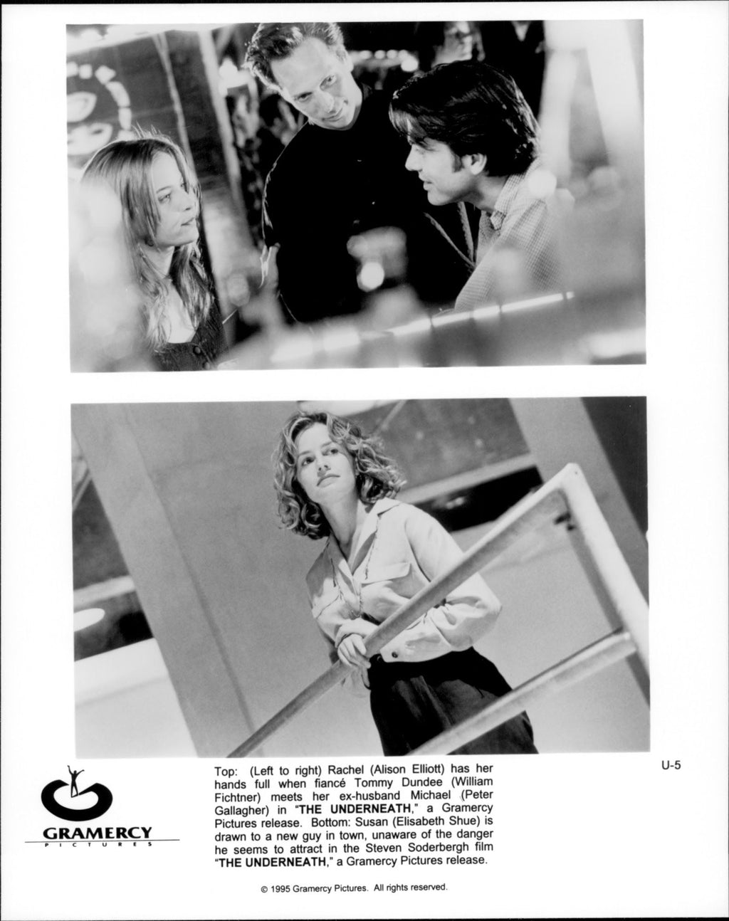 Alison Elliott, William Fichtner, Peter Gallagher and Elisabeth Shue a