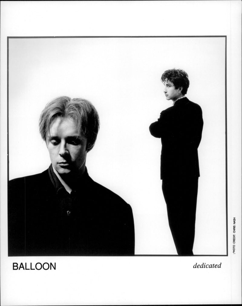 musician Balloon Ian Bickerton and David Sheppard - Vintage Photograph