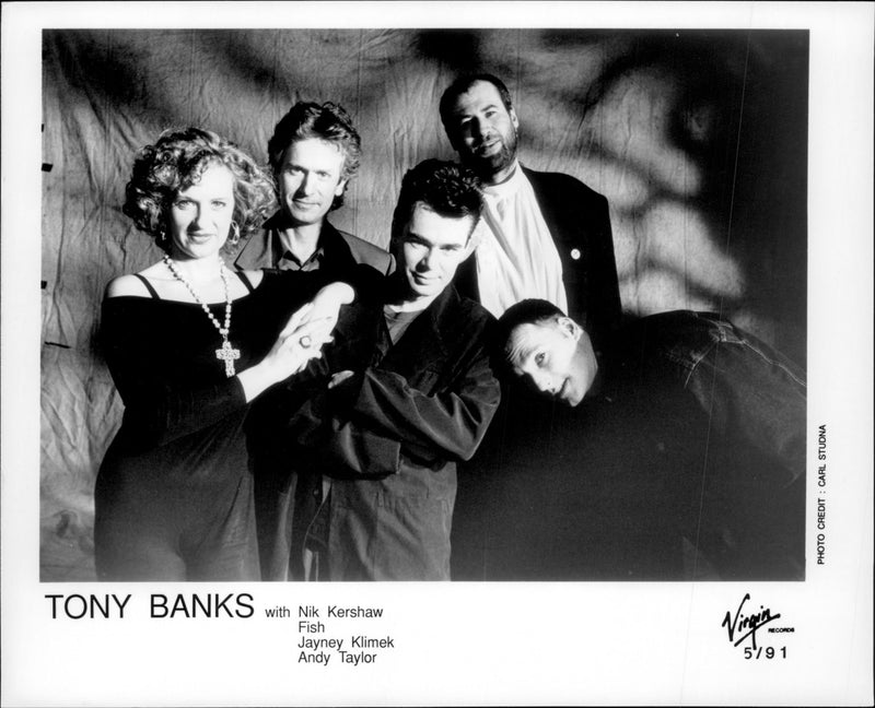 Musician Tony Banks - Vintage Photograph