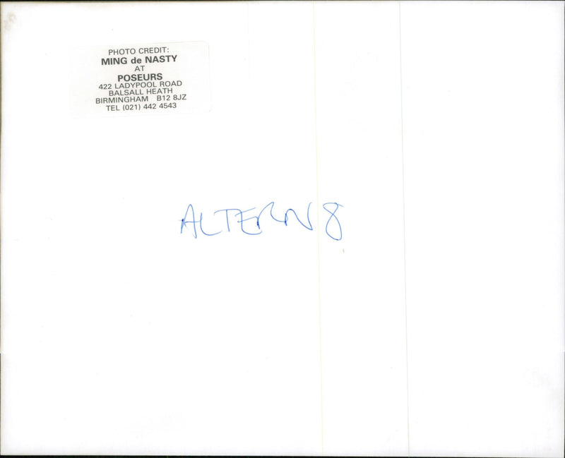 Music bands- Altern-8 - Vintage Photograph