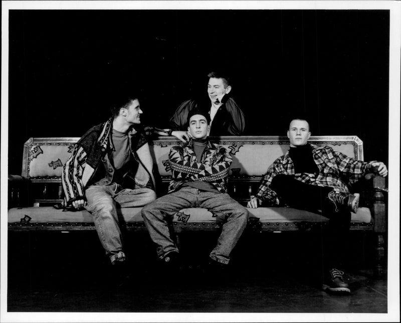 A view of Musical Group The K-Creative. - Vintage Photograph