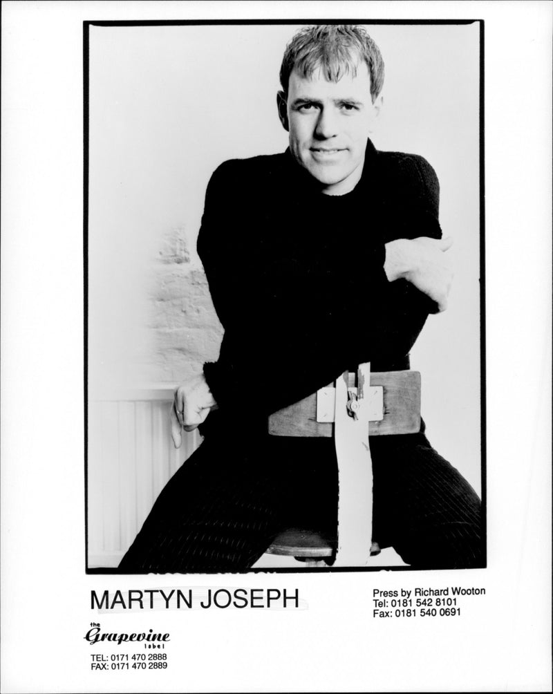 Martyn Joseph Welsh singer-songwriter - Vintage Photograph