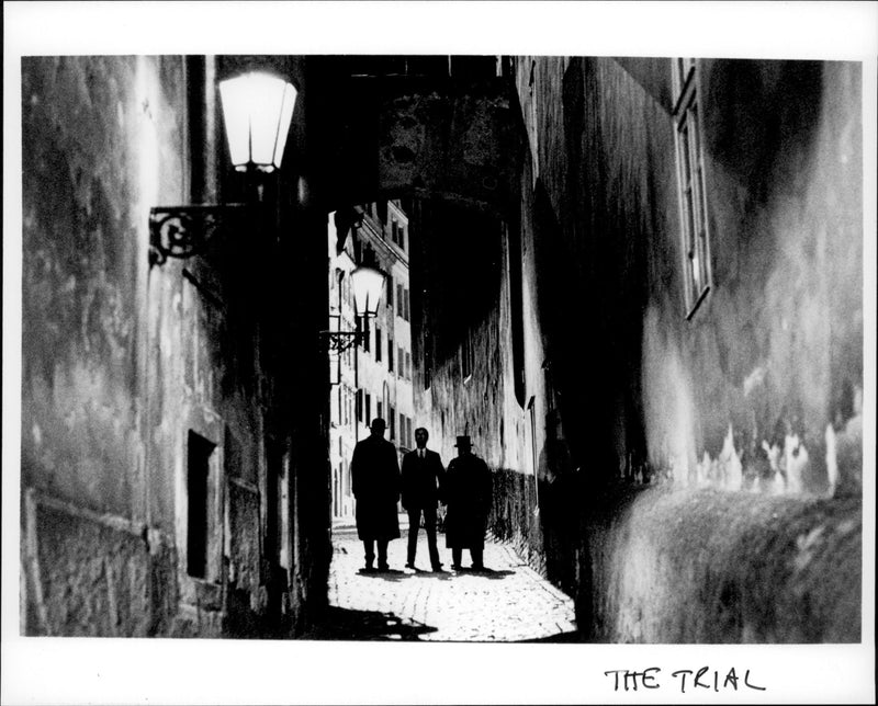 A scene from the film The Trial. - Vintage Photograph