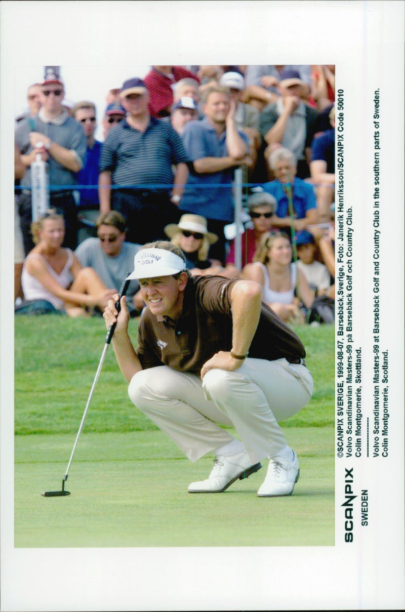 Golf player Colin Montgomerie under Volvo Scandinavian Masters 1999 - Vintage Photograph