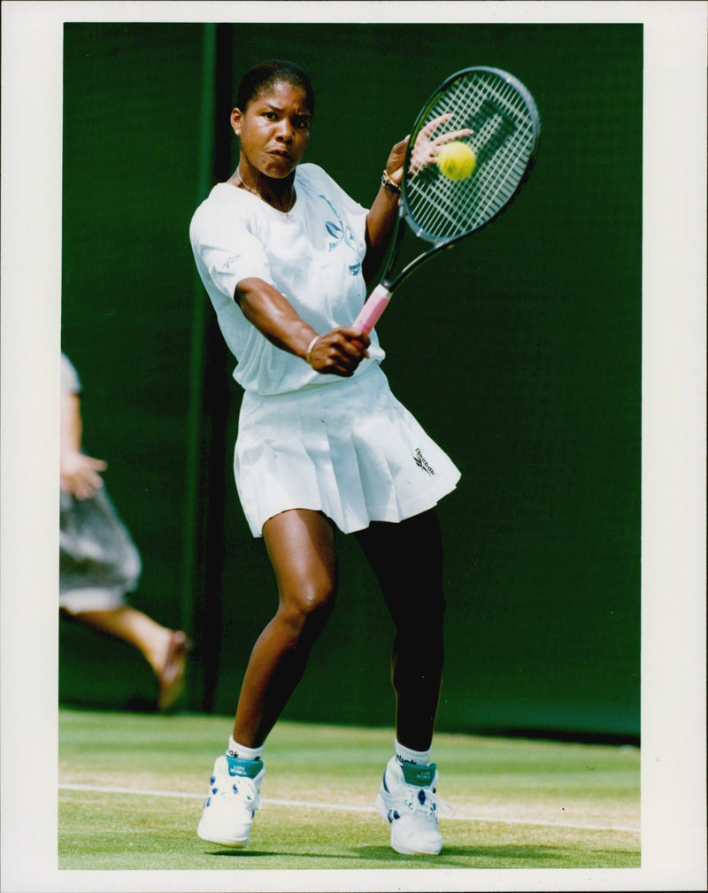Tennis player Lori McNeil in action - Vintage Photograph