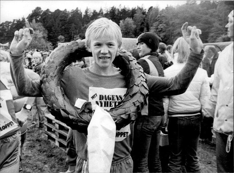 The winner of LidingÃ¶loppet 1977 is Jouni Kortelainen and comes from Finland. - Vintage Photograph