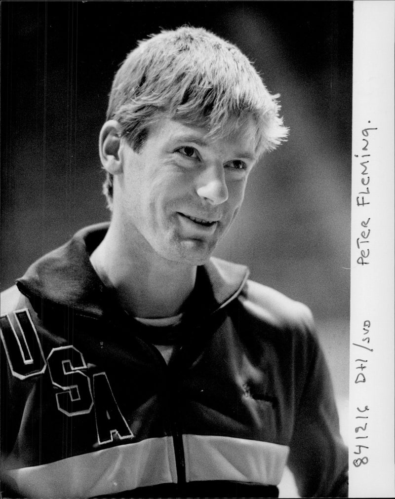 Peter Fleming, tennis player USA - Vintage Photograph