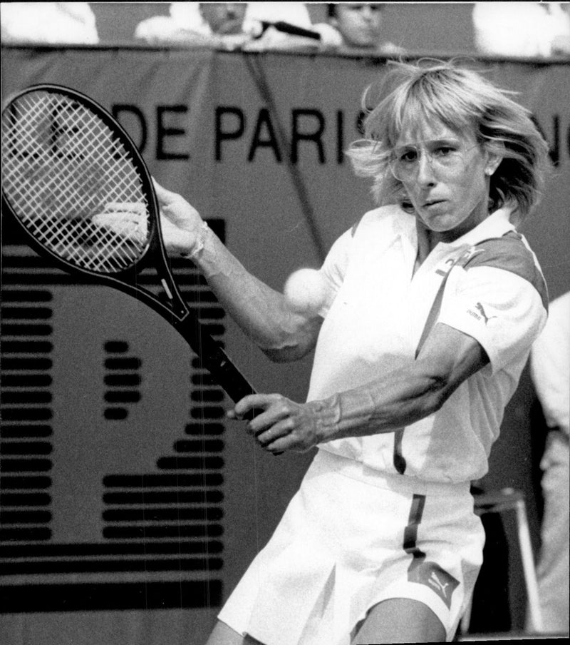 Tennis player Martina Navratilova - Vintage Photograph