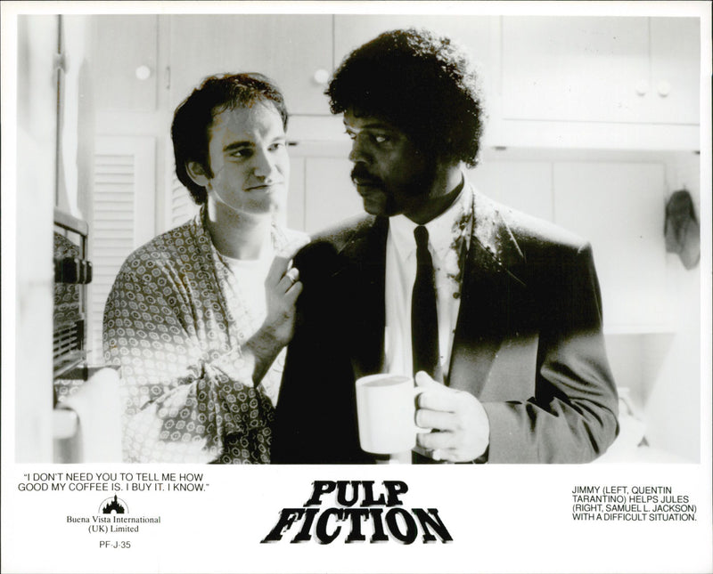A theatrical poster for the movie "Pulp Fiction" - Vintage Photograph