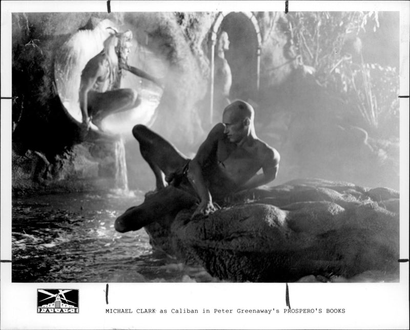 Michael Clark as Caliban in film 'Prospero's Books' - Vintage Photograph