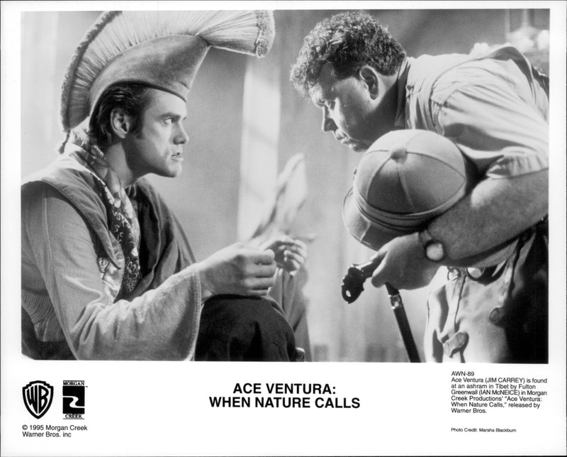 A scene from the film Ace Ventura: When Nature Calls. - Vintage Photograph