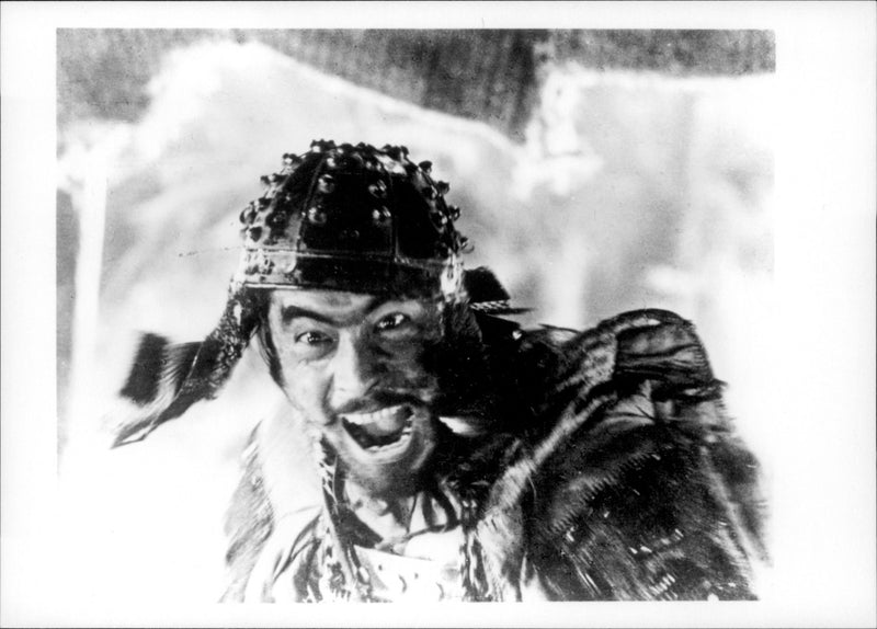 A scene from the film Seven Samurai. - Vintage Photograph