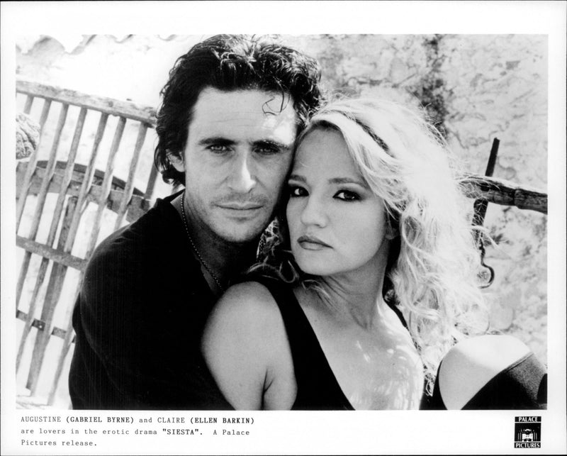 Ellen Barkin and Gabriel Byrne in the drama "Siesta". - Vintage Photograph